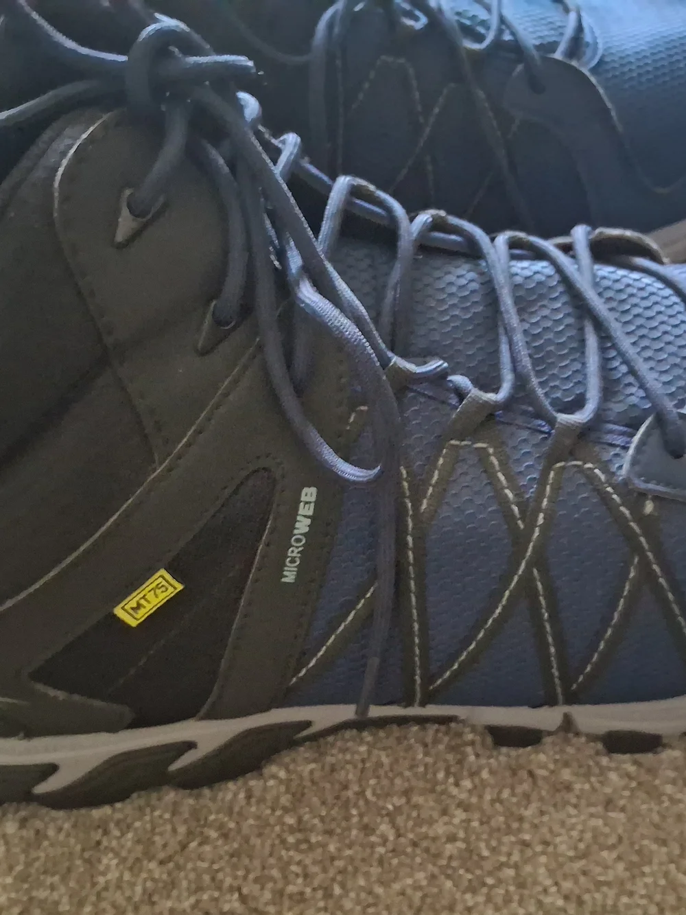 REEBOK TRAILGRIP WORK MEN'S ATHLETIC MID-CUT WITH CUSHGUARD SIZE 18